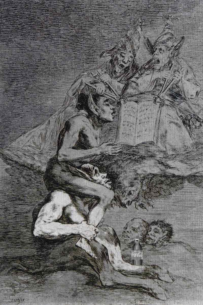 Reframing Goya’s prints into an affordable collection social critique to expose today’s corporate Ecocide of plastic pollution